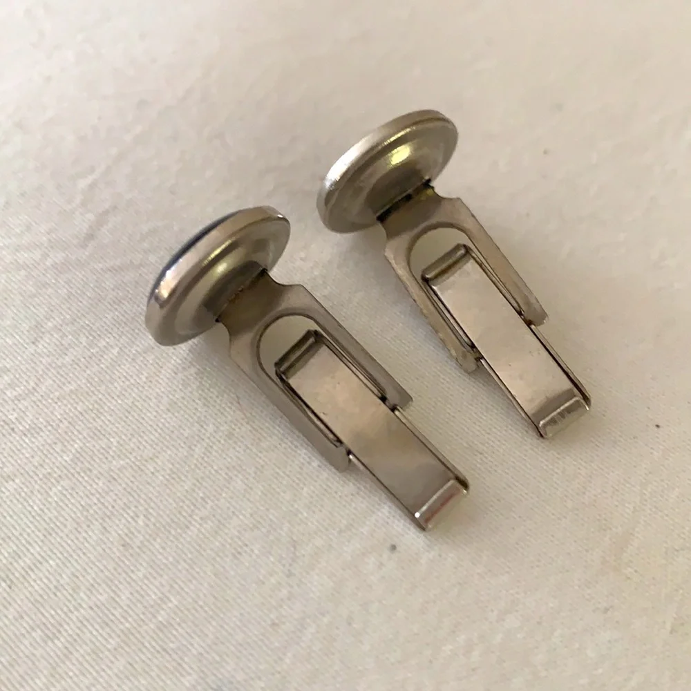 Men’s onyx and silver cufflinks, black tie or wedding